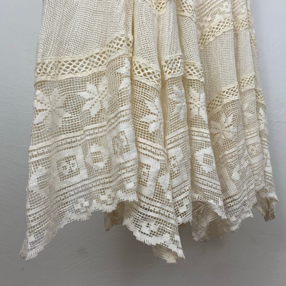 Free People Rebel Rebel Maxi Skirt - Ivory - Size Small - Picture 7 of 9